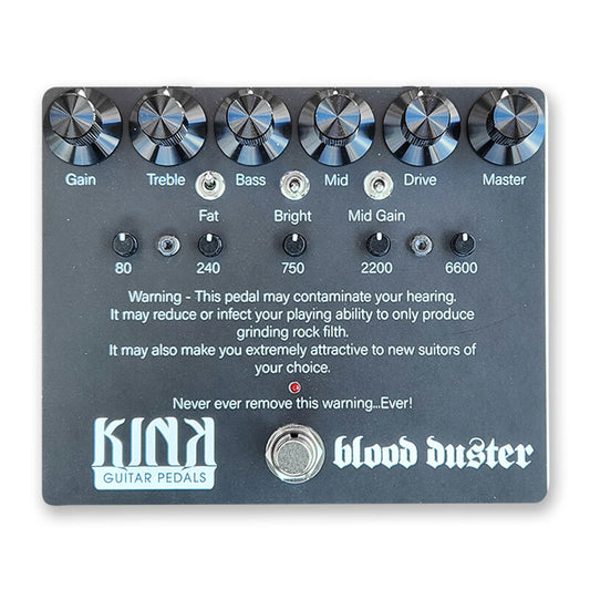 Kink MAF Distortion pedal collaboration with Blood Duster MAF