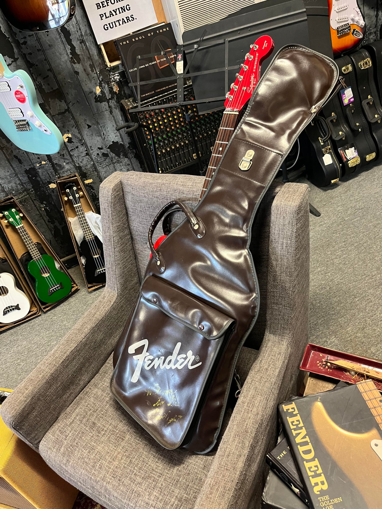 Squier 1984 Contemporary Series JV Strat SST314-55 Torino Red in original soft case Serial # JV95918