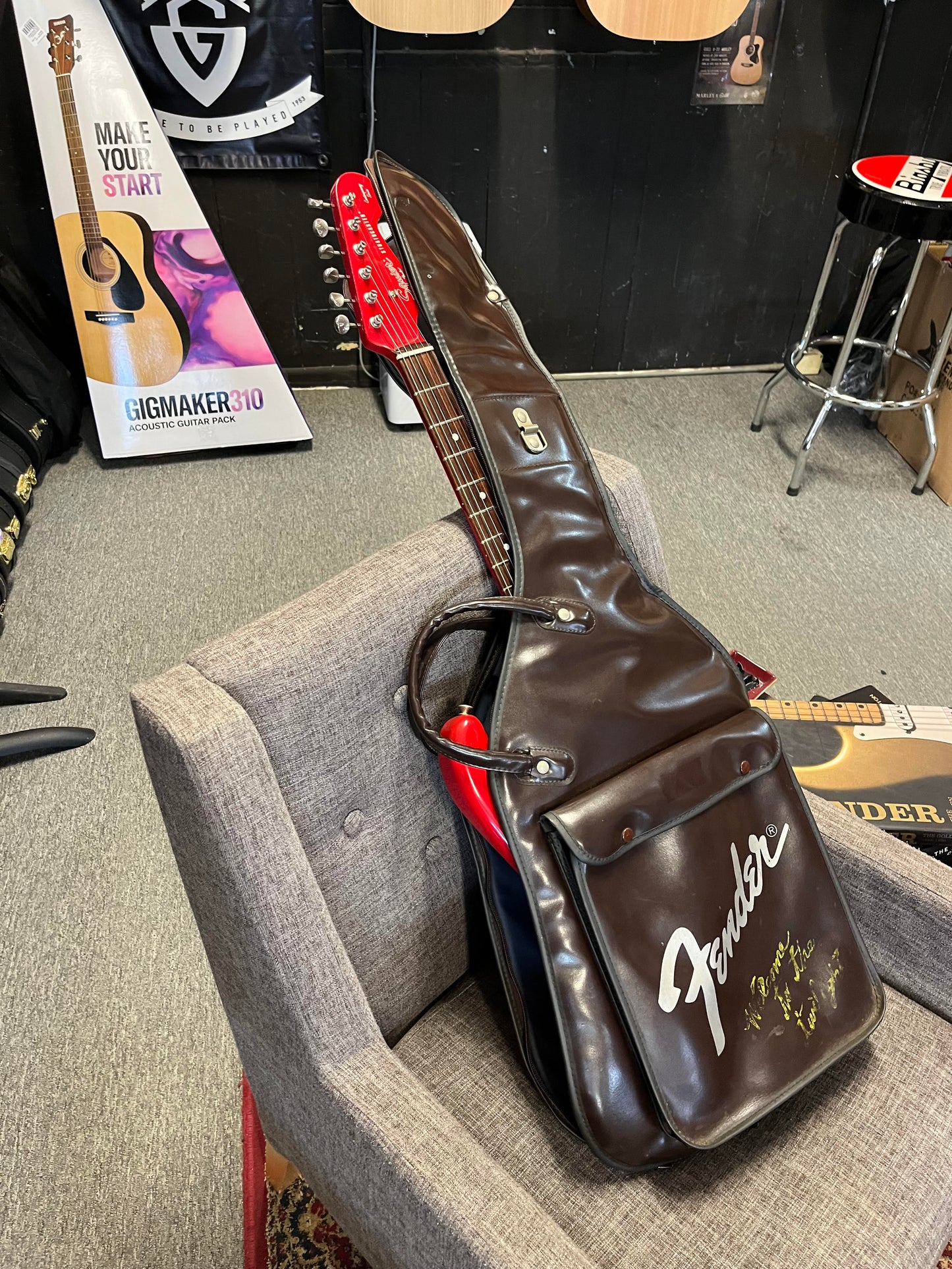 Squier 1984 Contemporary Series JV Strat SST314-55 Torino Red in original soft case Serial # JV95918