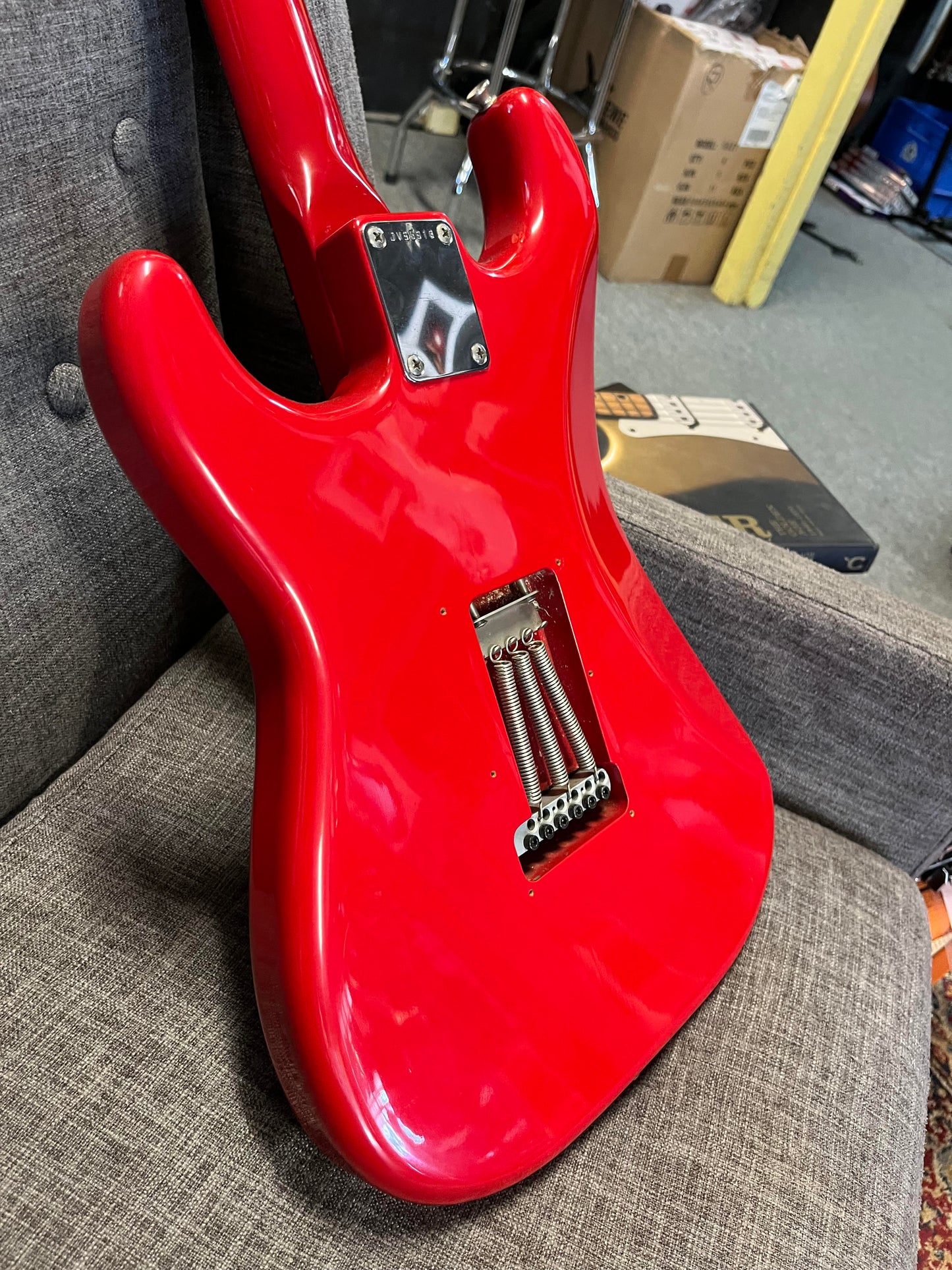 Squier 1984 Contemporary Series JV Strat SST314-55 Torino Red in original soft case Serial # JV95918