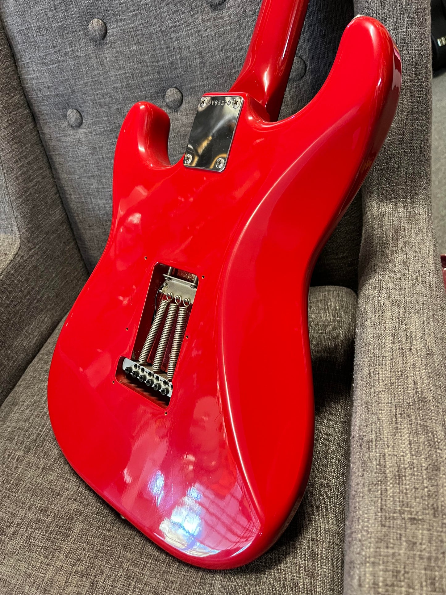 Squier 1984 Contemporary Series JV Strat SST314-55 Torino Red in original soft case Serial # JV95918