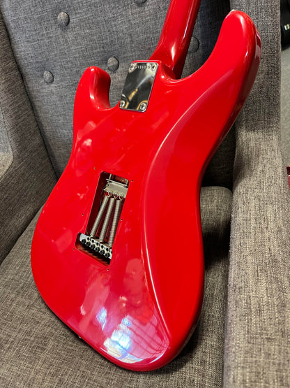 Squier 1984 Contemporary Series JV Strat SST314-55 Torino Red in original soft case Serial # JV95918