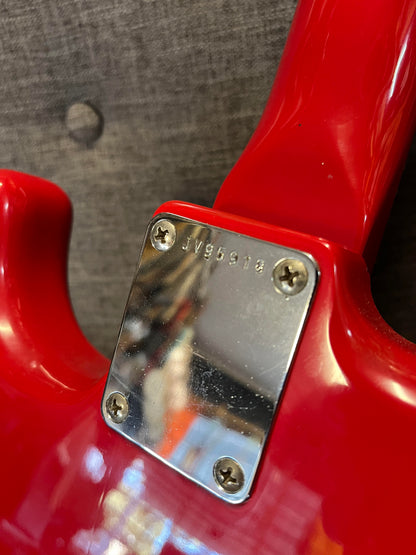 Squier 1984 Contemporary Series JV Strat SST314-55 Torino Red in original soft case Serial # JV95918