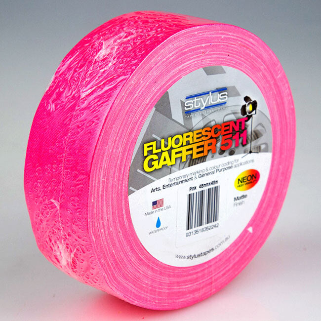 Nashua 511 Gaffer Tape in Matte Neon Pink (48mm/45m) Made in the USA