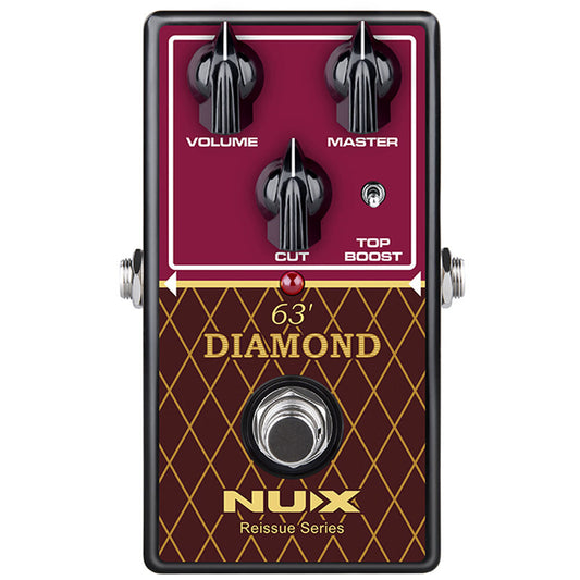 NU-X Reissue Series 63' Diamond Overdrive Effects Pedal A Revival of the Beloved VOX AC-30 Shop Soiled.