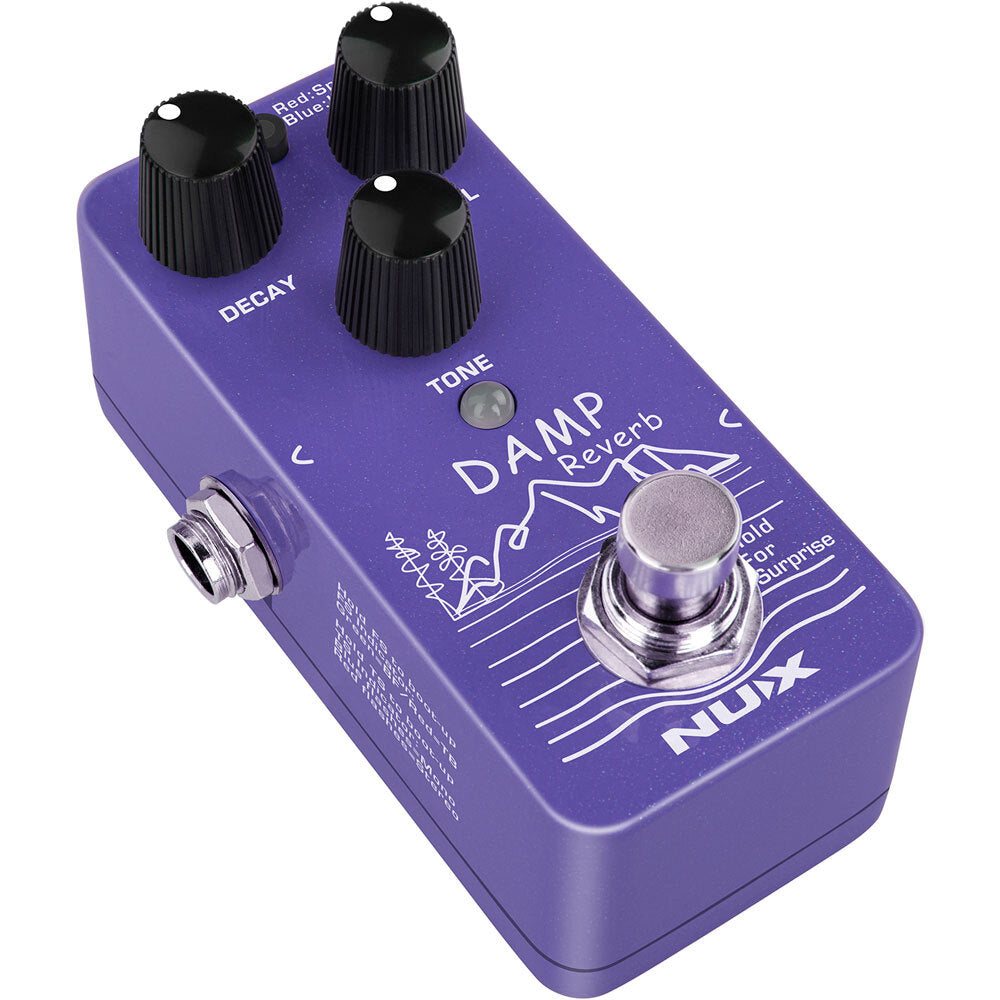 NU-X Mini Core Series "Damp" 3-Mode Reverb Effects Pedal Three Reverb in a Mini Pedal
