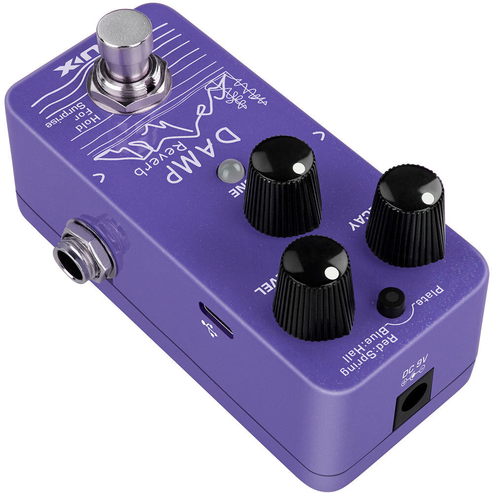 NU-X Mini Core Series "Damp" 3-Mode Reverb Effects Pedal Three Reverb in a Mini Pedal