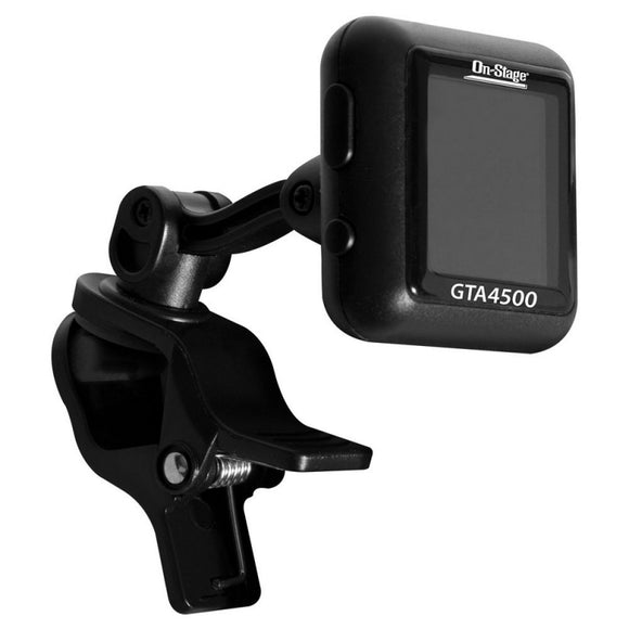 On Stage GTA4500 Rechargeable Clip-On Tuner Up to 5-1/2 Hours Tuning when Charged