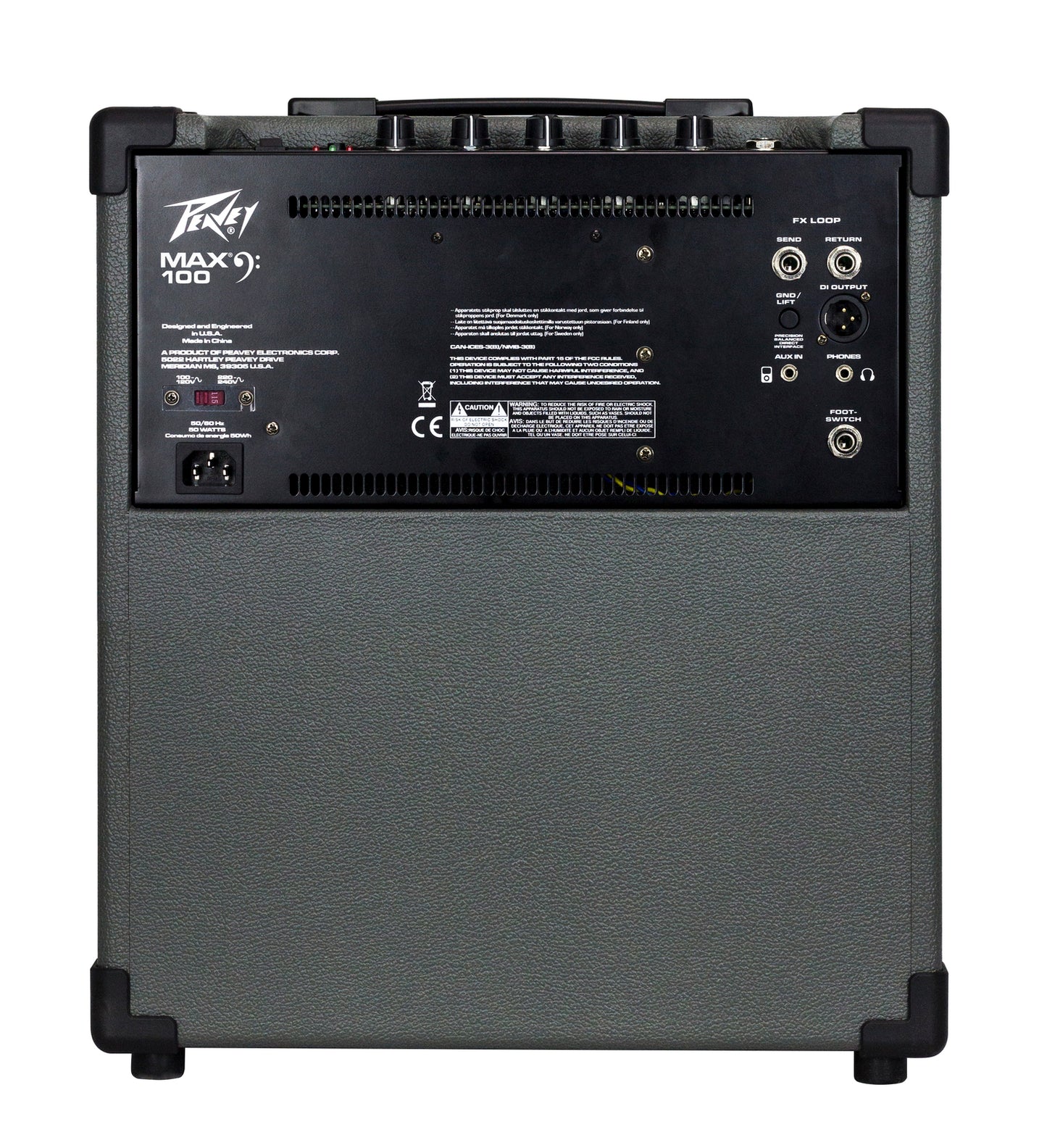 Peavey MAX Series "MAX100" Bass Amp Combo 100-Watt 1x10" MAX Portability. MAX Flexibility. MAX Sound.