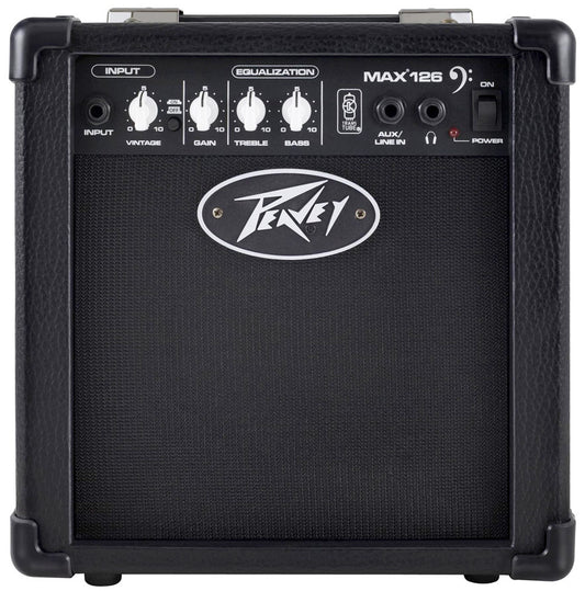 Peavey MAX Series "MAX126" Bass Amp Combo 10-Watt, 1 x 6.5" MAX Portability. MAX Flexibility. MAX Sound.