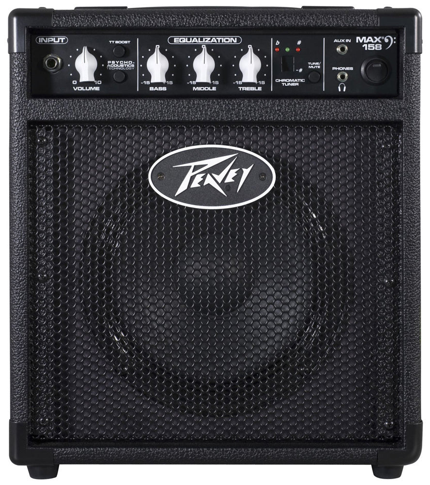 Peavey MAX Series "MAX158" Bass Amp Combo 20-Watt, 1 x 8" MAX Portability. MAX Flexibility. MAX Sound