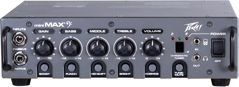 Peavey MAX Series "MiniMAX" Mini Bass Amp Head 600-Watt MAX Portability. MAX Flexibility. MAX Sound.