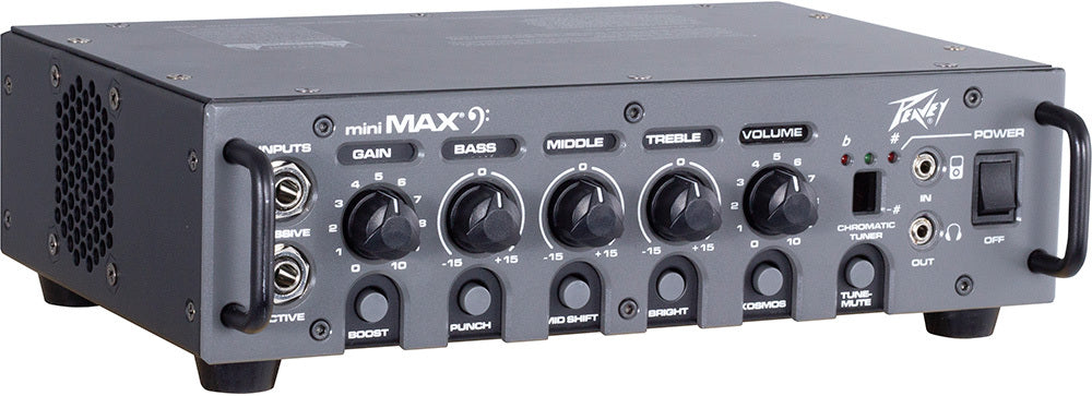 Peavey MAX Series "MiniMAX" Mini Bass Amp Head 600-Watt MAX Portability. MAX Flexibility. MAX Sound.