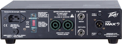 Peavey MAX Series "MiniMAX" Mini Bass Amp Head 600-Watt MAX Portability. MAX Flexibility. MAX Sound.
