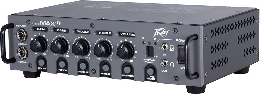 Peavey MAX Series "MiniMAX" Mini Bass Amp Head 600-Watt MAX Portability. MAX Flexibility. MAX Sound.
