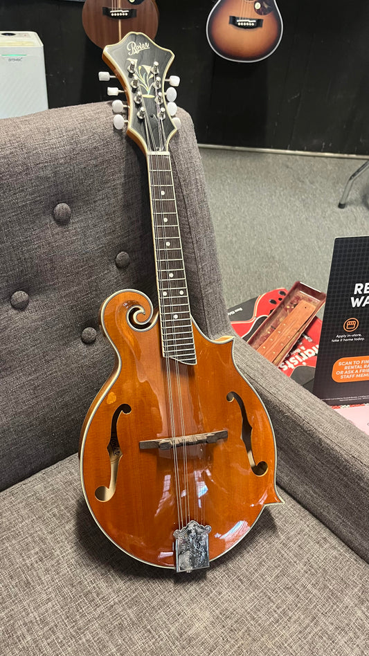 Rover RM-75 Deluxe F-Model Mandolin – Translucent Amber