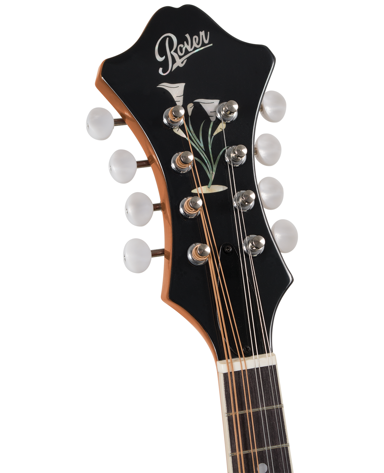 Rover RM-75 Deluxe F-Model Mandolin – Translucent Amber
