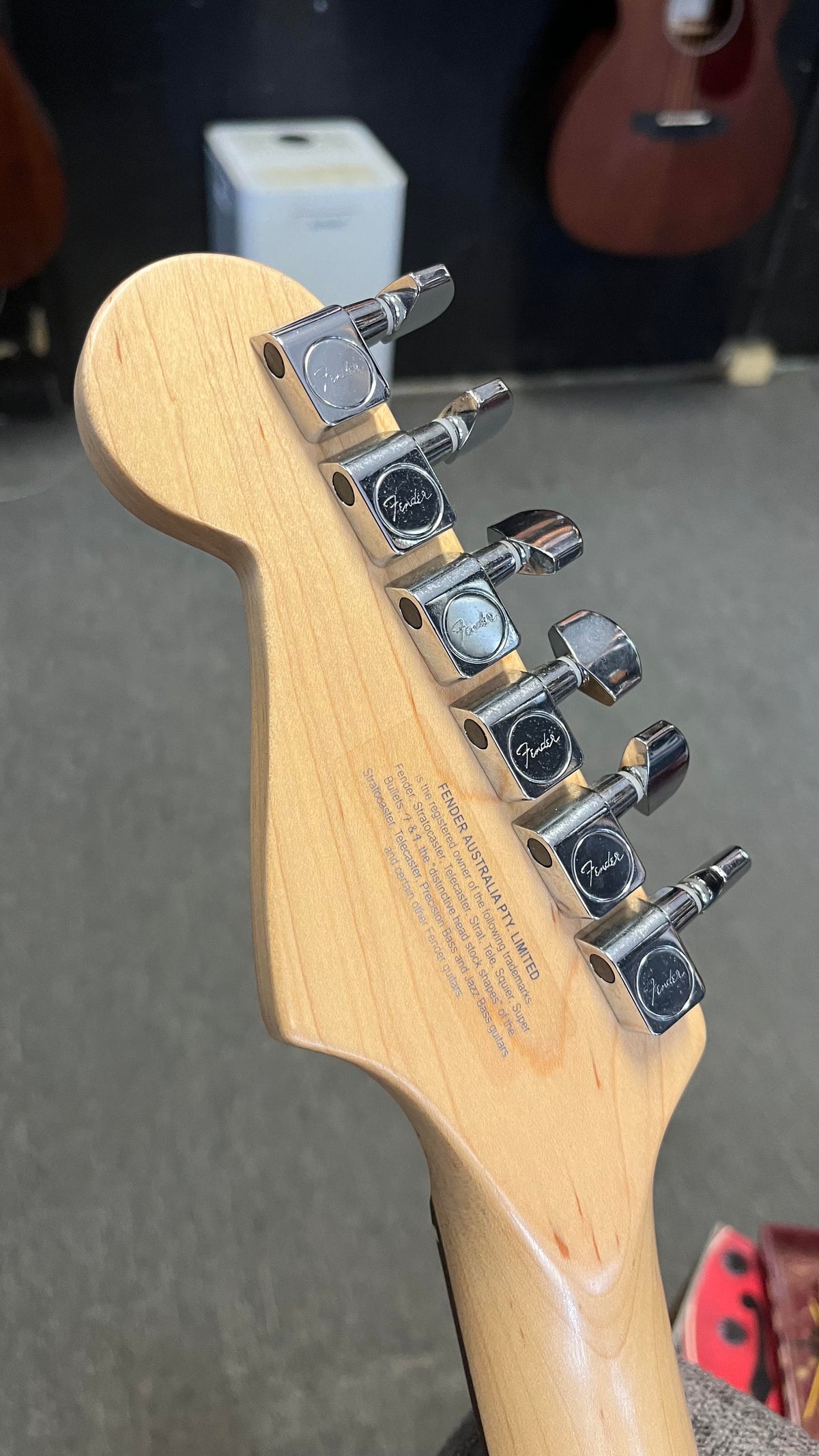 Second Hand Fender Mexican Standard Strat 2006 Desert Sands in Bass Hard Case Serial # MZ6195699