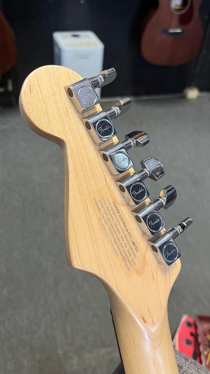Second Hand Fender Mexican Standard Strat 2006 Desert Sands in Bass Hard Case Serial # MZ6195699
