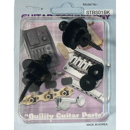 GT Schaller Style Strap Lock Set in Black Finish Enhance Your Playing Experience