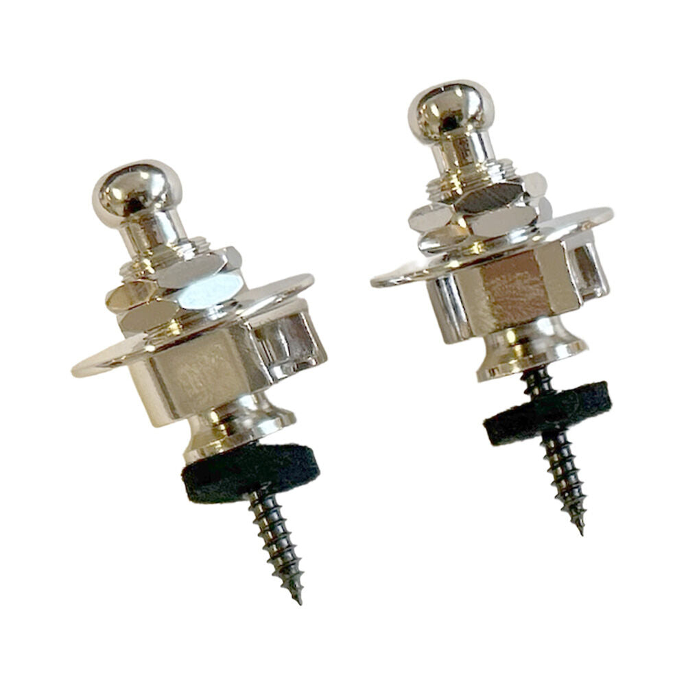 GT Schaller Style Strap Lock Set in Nickel Finish Enhance Your Playing Experience