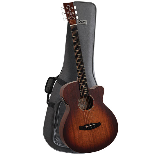 Tanglewood Crossroads Super Folk Cutaway/Electric Guitar Pack with DCM Premium Case (TWCRSFCE-P)