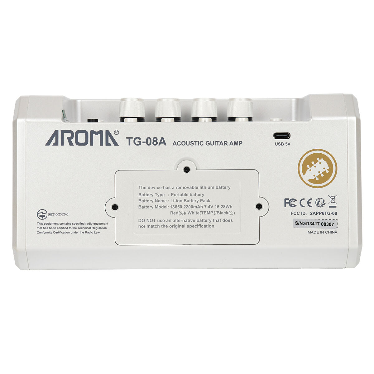 Aroma 10W Acoustic Guitar Amplifier with Drum Machine [TG-08A]