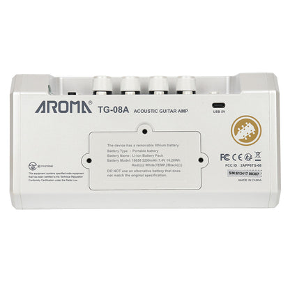 Aroma 10W Acoustic Guitar Amplifier with Drum Machine [TG-08A]