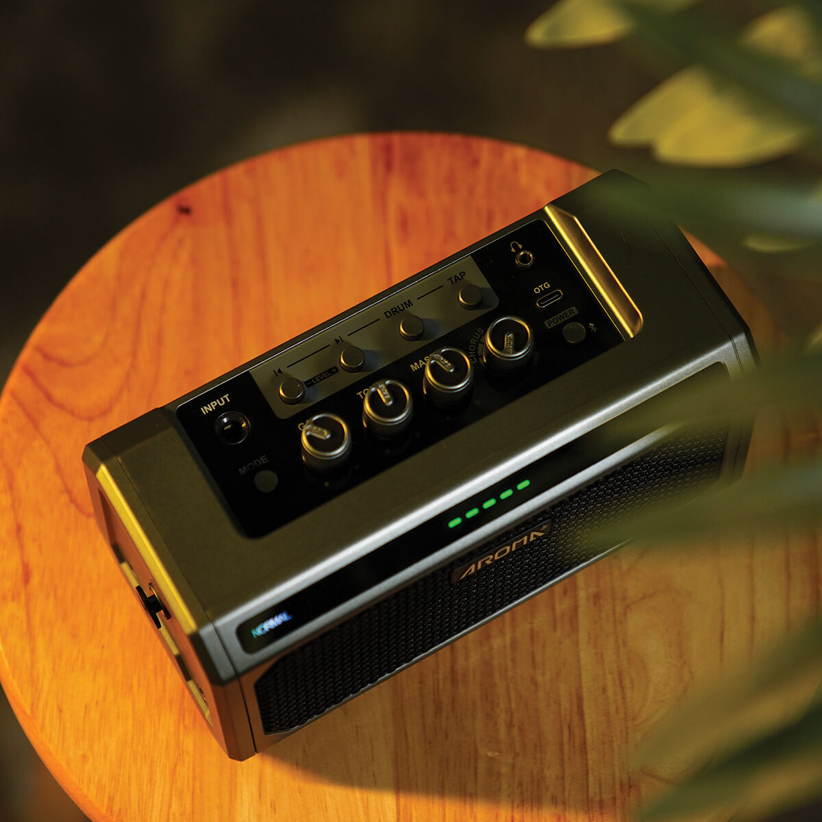 Aroma 10W Bass Guitar Amplifier with Drum Machine [TG-08B]