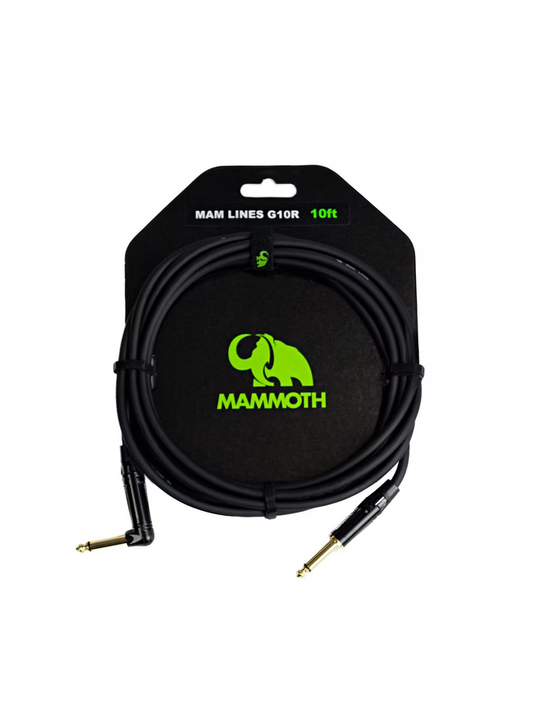 MAMMOTH MAM LINES G10R 10ft Right Angle to Straight Mono Cable 109115