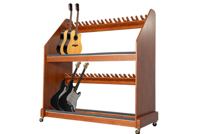 Alges Mobile Instrument Storage - 20-Unit Guitar Rack