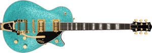 GRETSCH G6229TG LIMITED E DITION PLAYERS EDITION SPARKLE JET™ BT WITH BIGSBY® AND GOLD HARDWARE OCEAN TURQUOISE SPARKLE