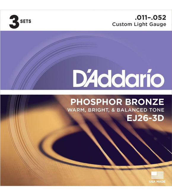 Daddario EJ26-3D 3 Pack