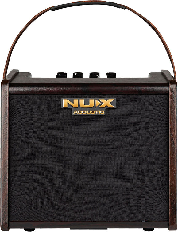 NU-X AC25 Stageman 2-Channel, 25W Battery Operated Acoustic Amplifier Up to 4-Hours of Continuous Playtime