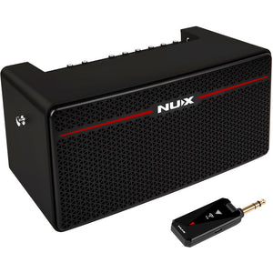 NU-X Mighty Space 30-Watt Wireless Stereo Modeling Amplifier with Wireless TX Rechargeable Long-Life Battery