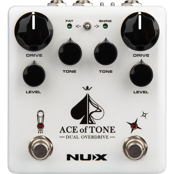 NU-X Verdugo Series Ace Of Tone Dual Overdrive Effects Pedal Dual Overdrive in a Stompbox